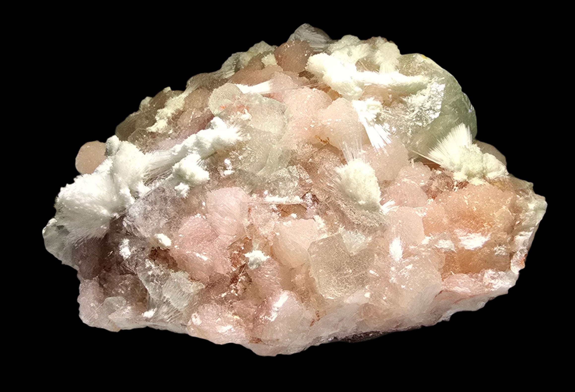 APOPHILLITE with STILBITE and NATROLITE (large cabinet)