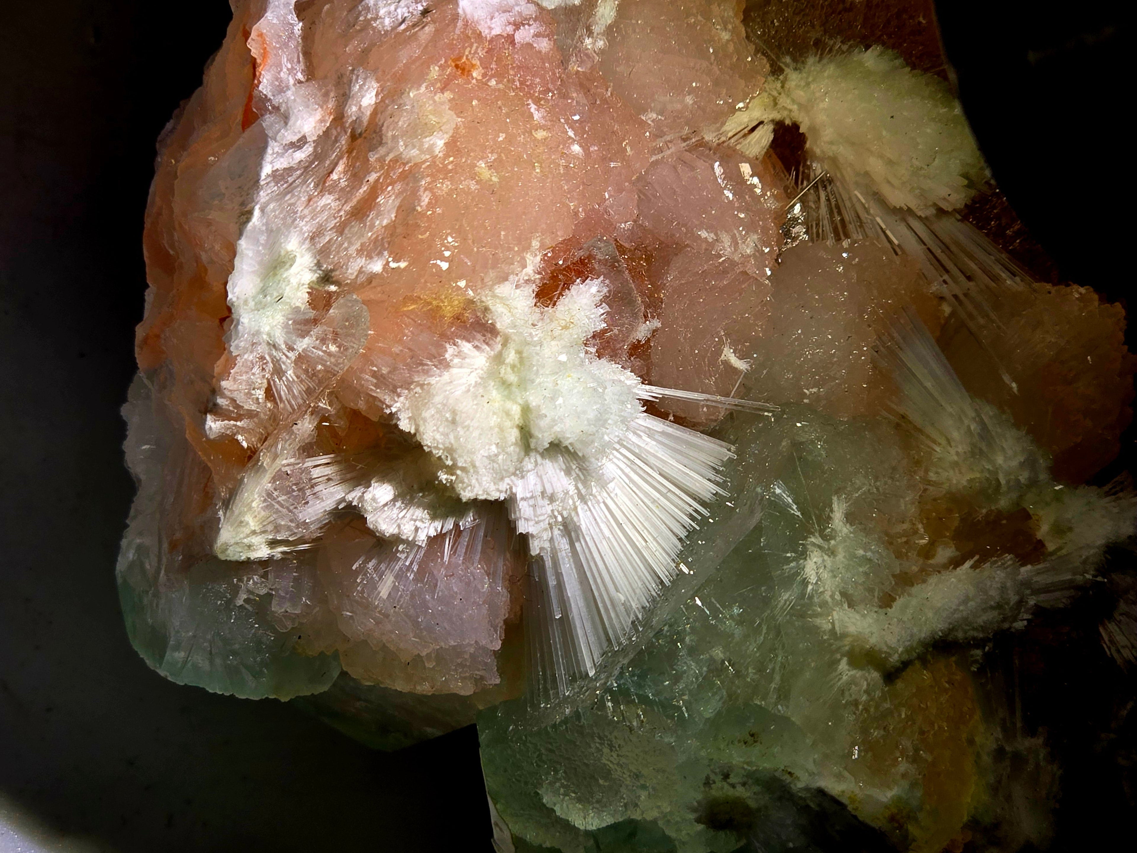 APOPHILLITE with STILBITE and NATROLITE (large cabinet)
