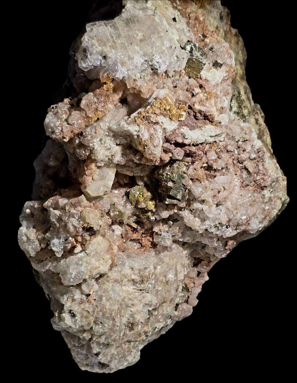 INESITE, PYRITE, QUARTZ (LARGE CABINET)