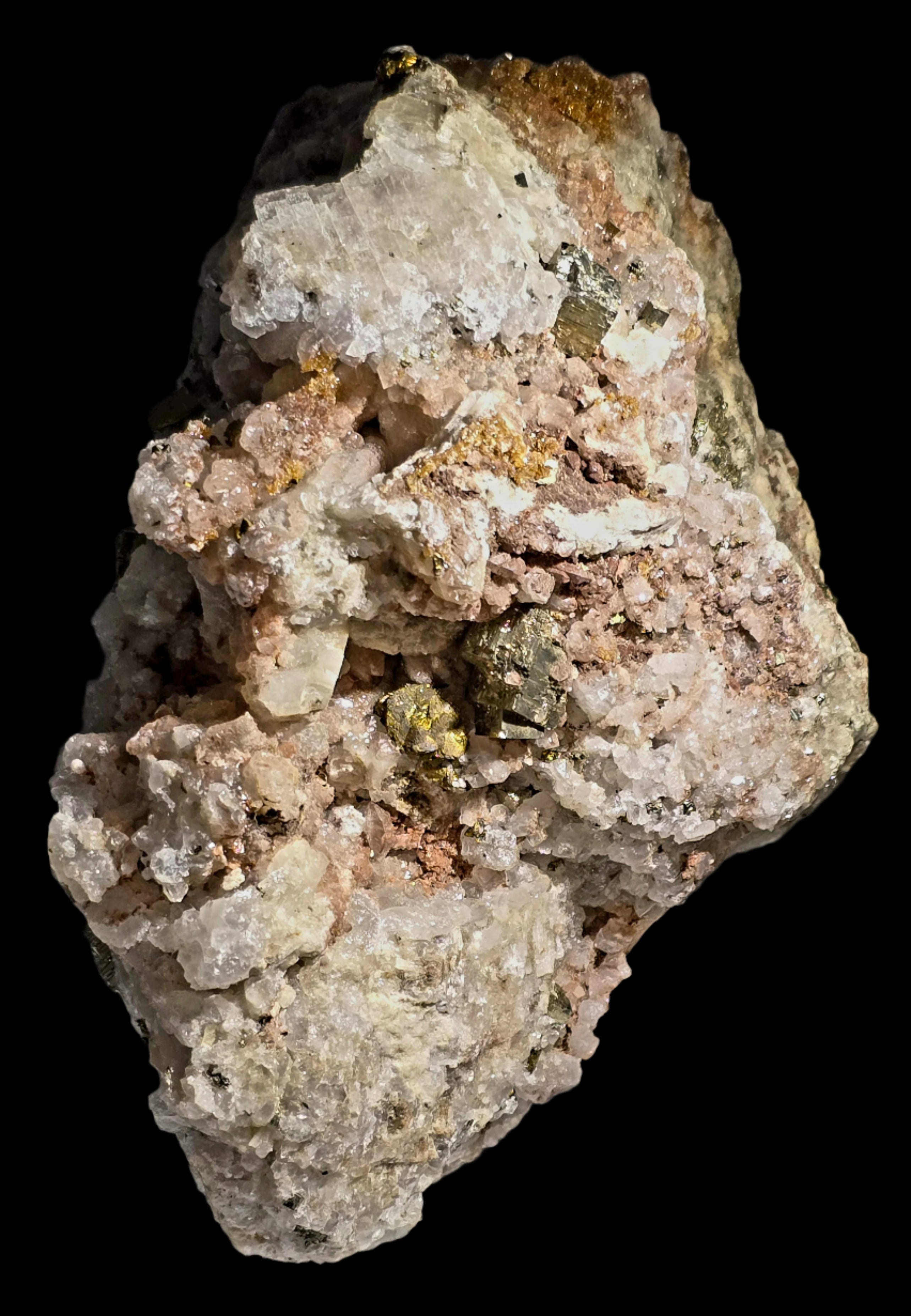 INESITE, PYRITE, QUARTZ (LARGE CABINET)
