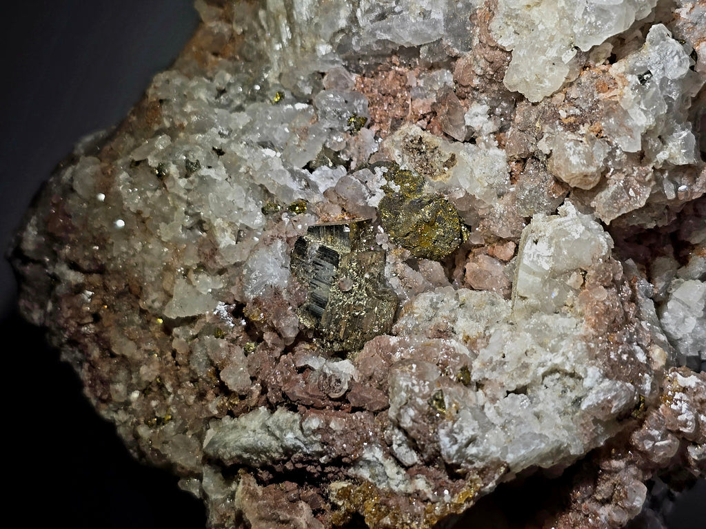 INESITE, PYRITE, QUARTZ (LARGE CABINET)