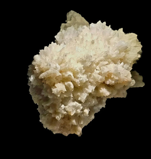 Calcite crystal cluster from classic locality, white to cream mineral specimen for collectors