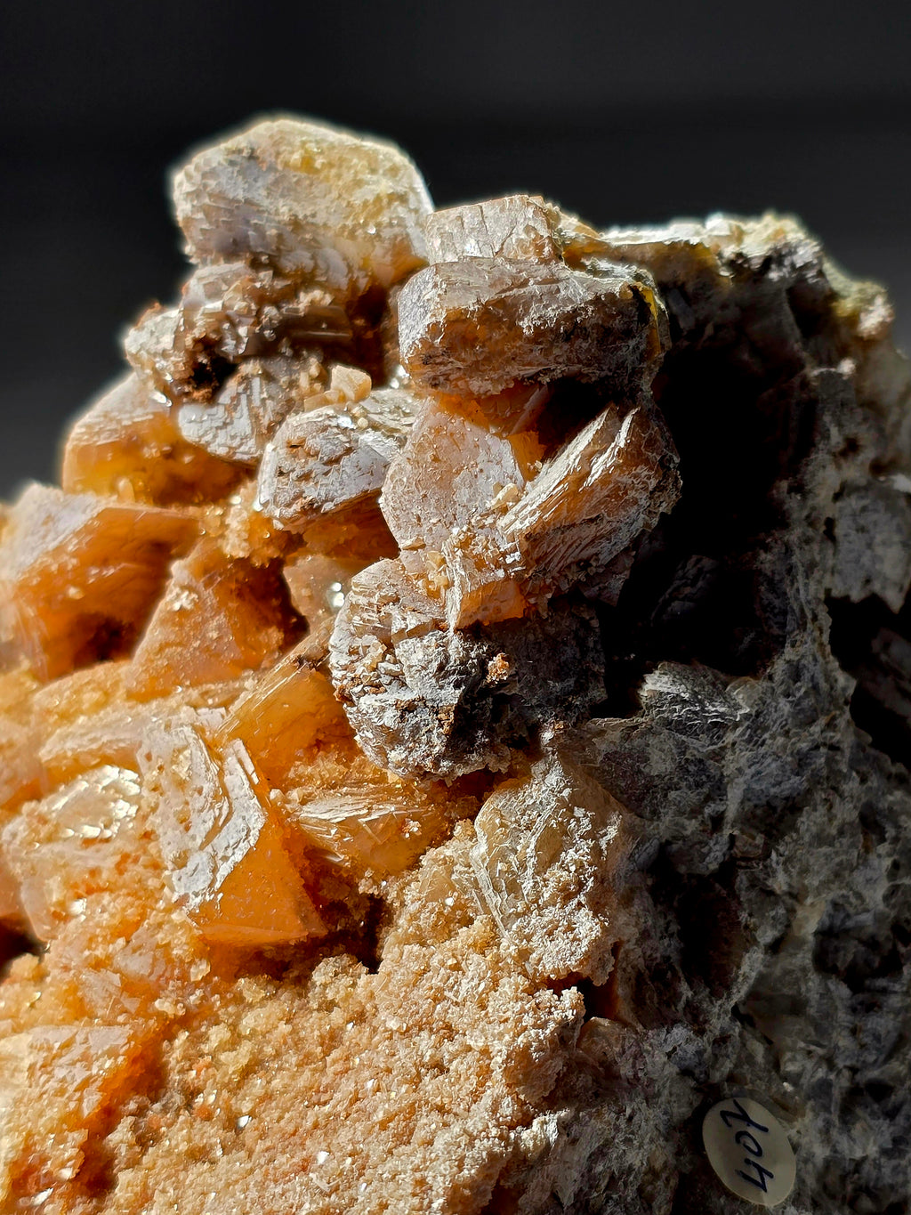 COLEMANITE (UNUSUAL MASSIVE CRYSTALS) (large cabinet)