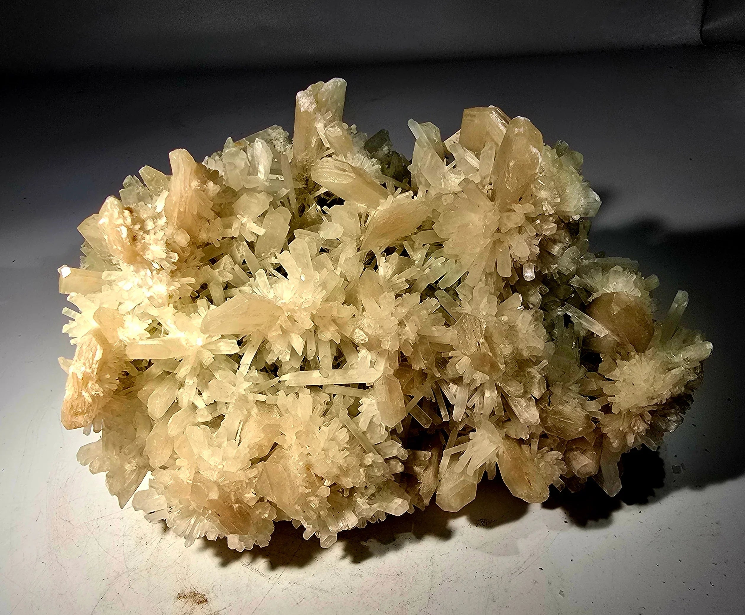 Calcite crystal cluster from classic locality, natural mineral specimen for collectors