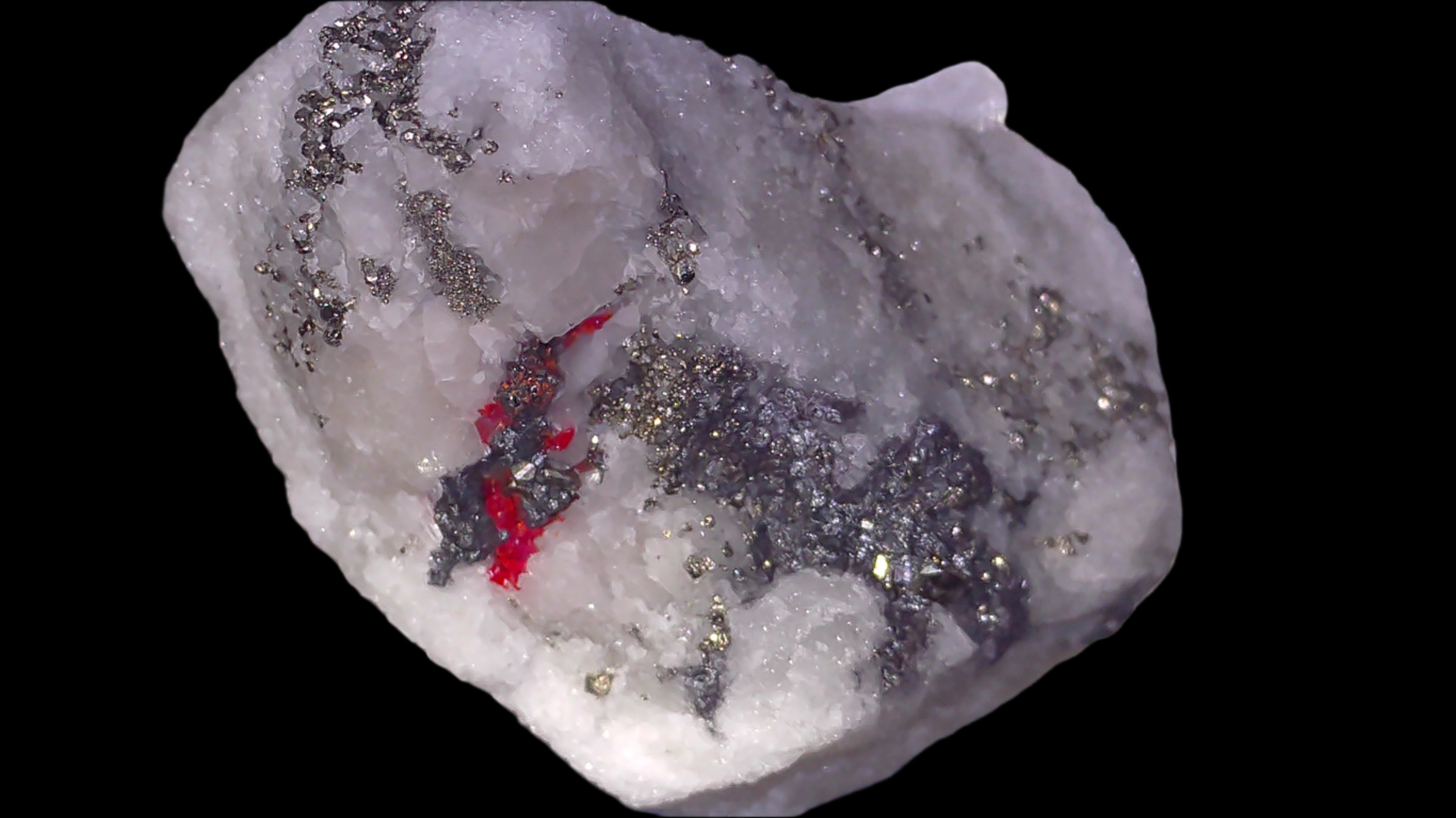 DUFRENOYSITE, BAUMHAUERITE with REALGAR (micro and miniature)