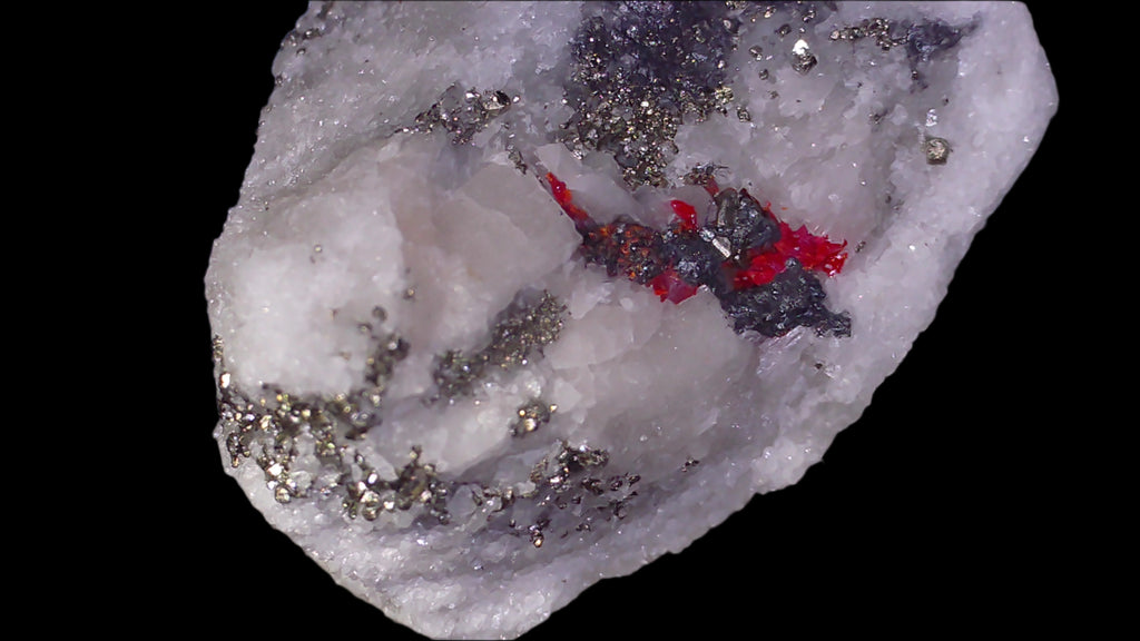 DUFRENOYSITE, BAUMHAUERITE with REALGAR (micro and miniature)