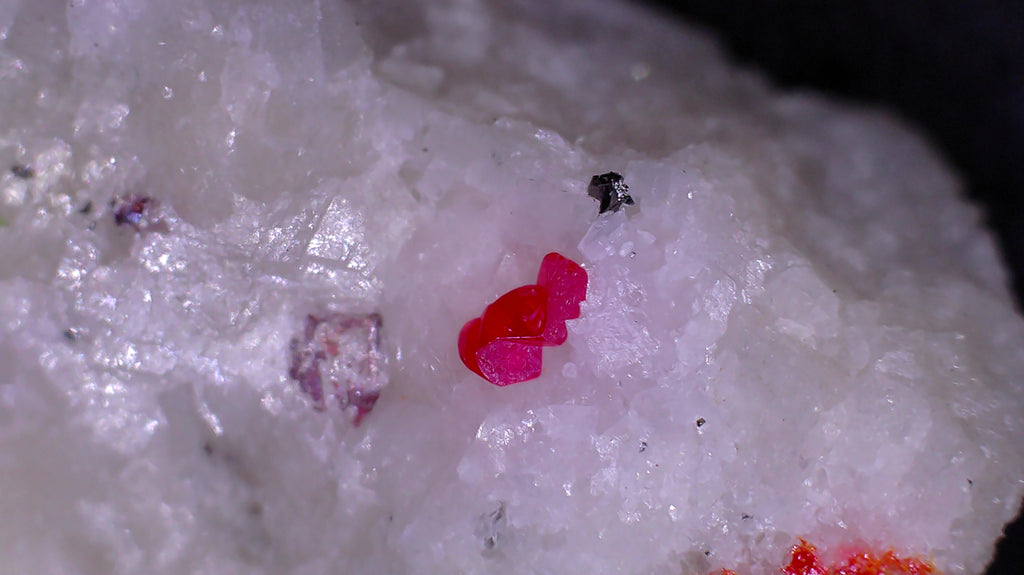 SMITHITE, DUFRENOYSITE, REALGAR, HUTCHENSONITE (micro, miniature)