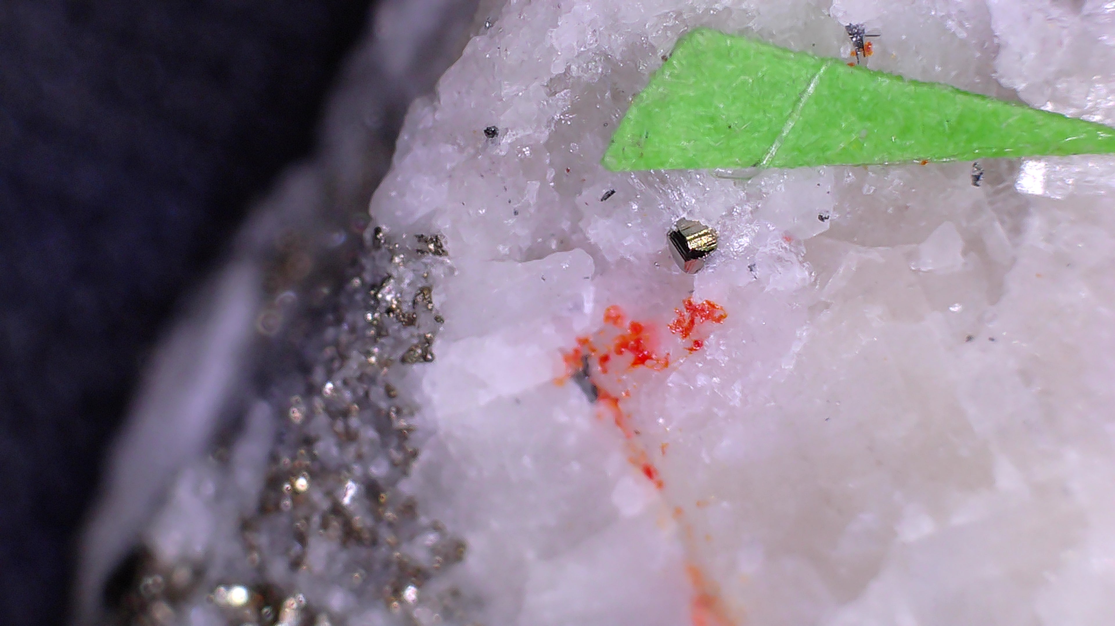 SMITHITE, DUFRENOYSITE, REALGAR, HUTCHENSONITE (micro, miniature)