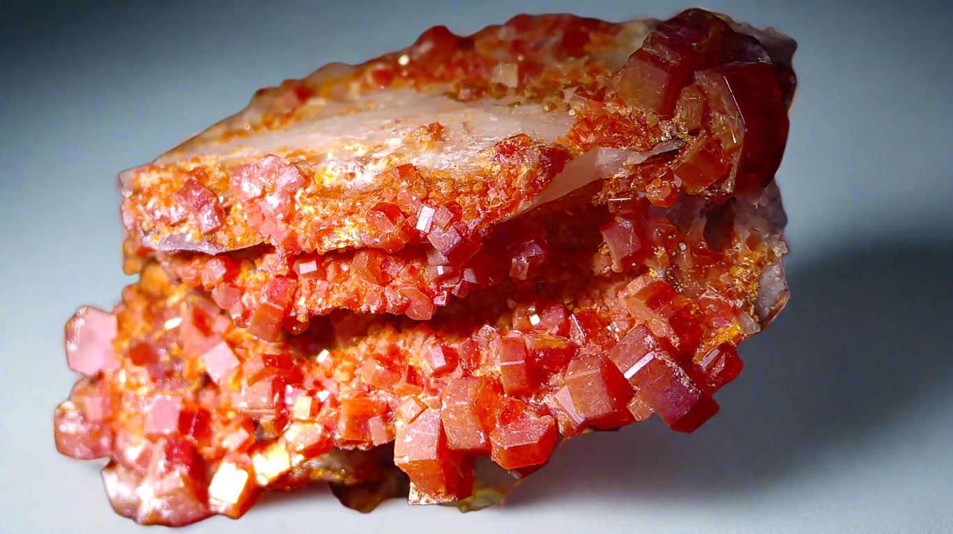 VANADINITE on BARYTE (toenail)