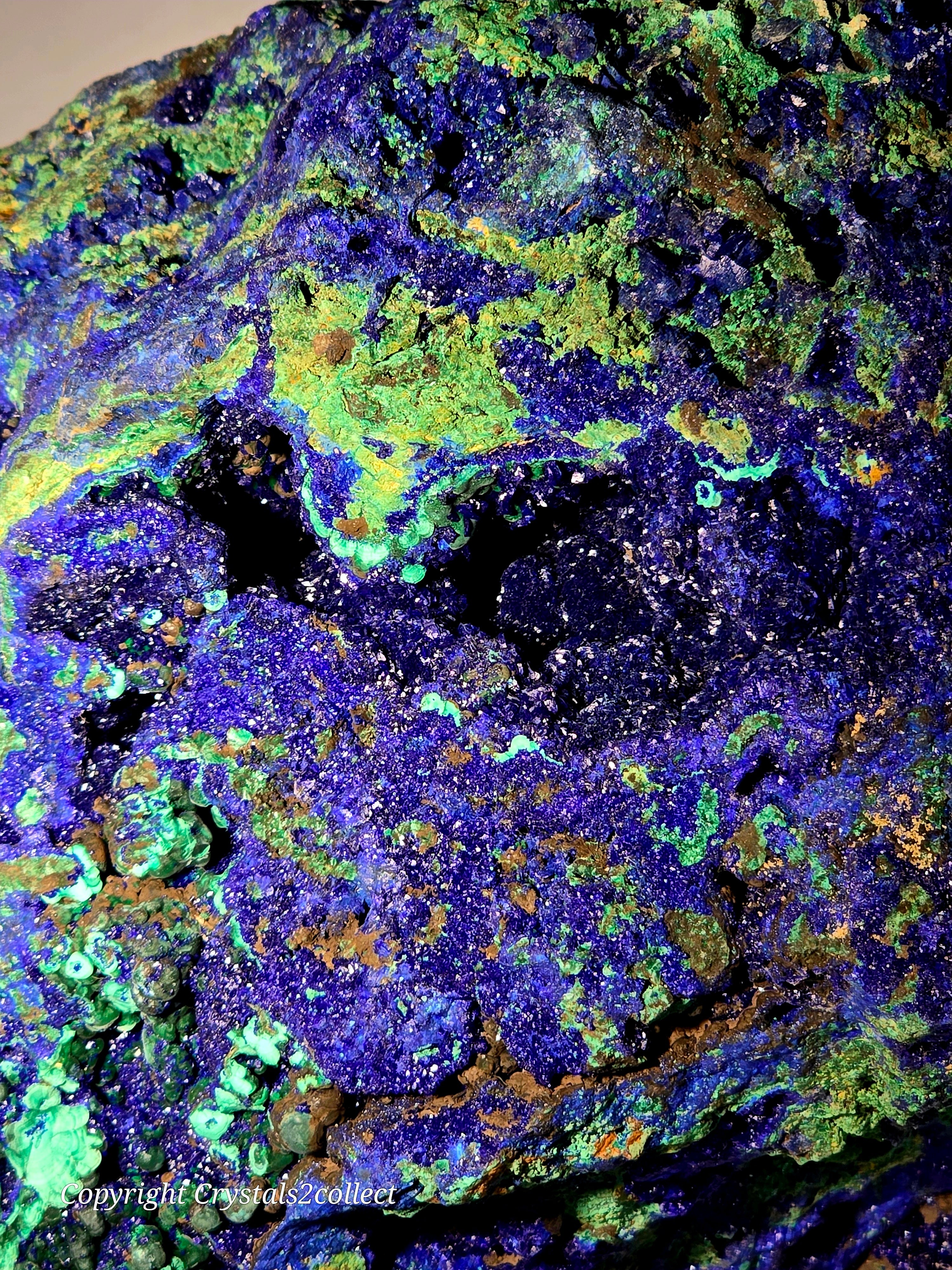 AZURITE , MALACHITE (very large cabinet)