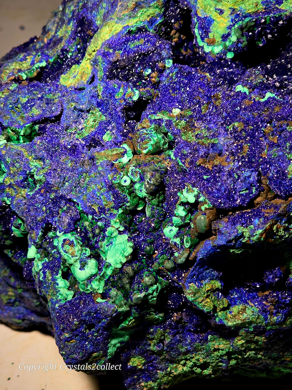 AZURITE , MALACHITE (very large cabinet)