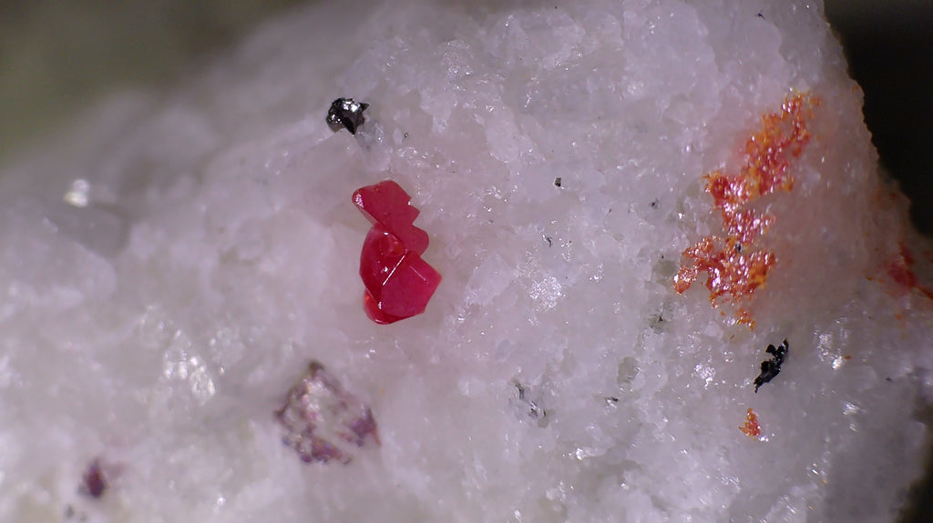 SMITHITE, DUFRENOYSITE, REALGAR, HUTCHENSONITE (micro, miniature)