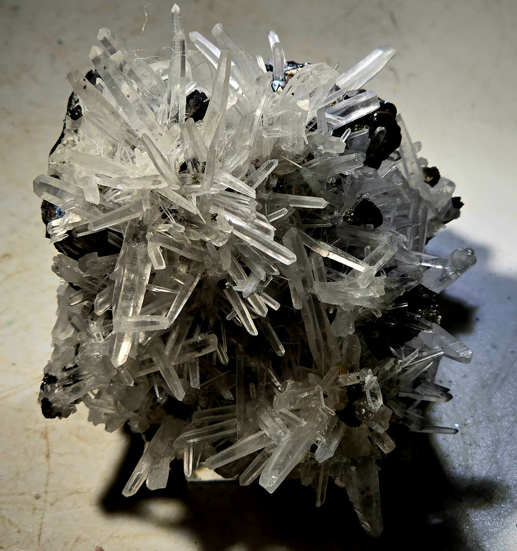 SPHALERITE, GALENA with QUARTZ (small cabinet)