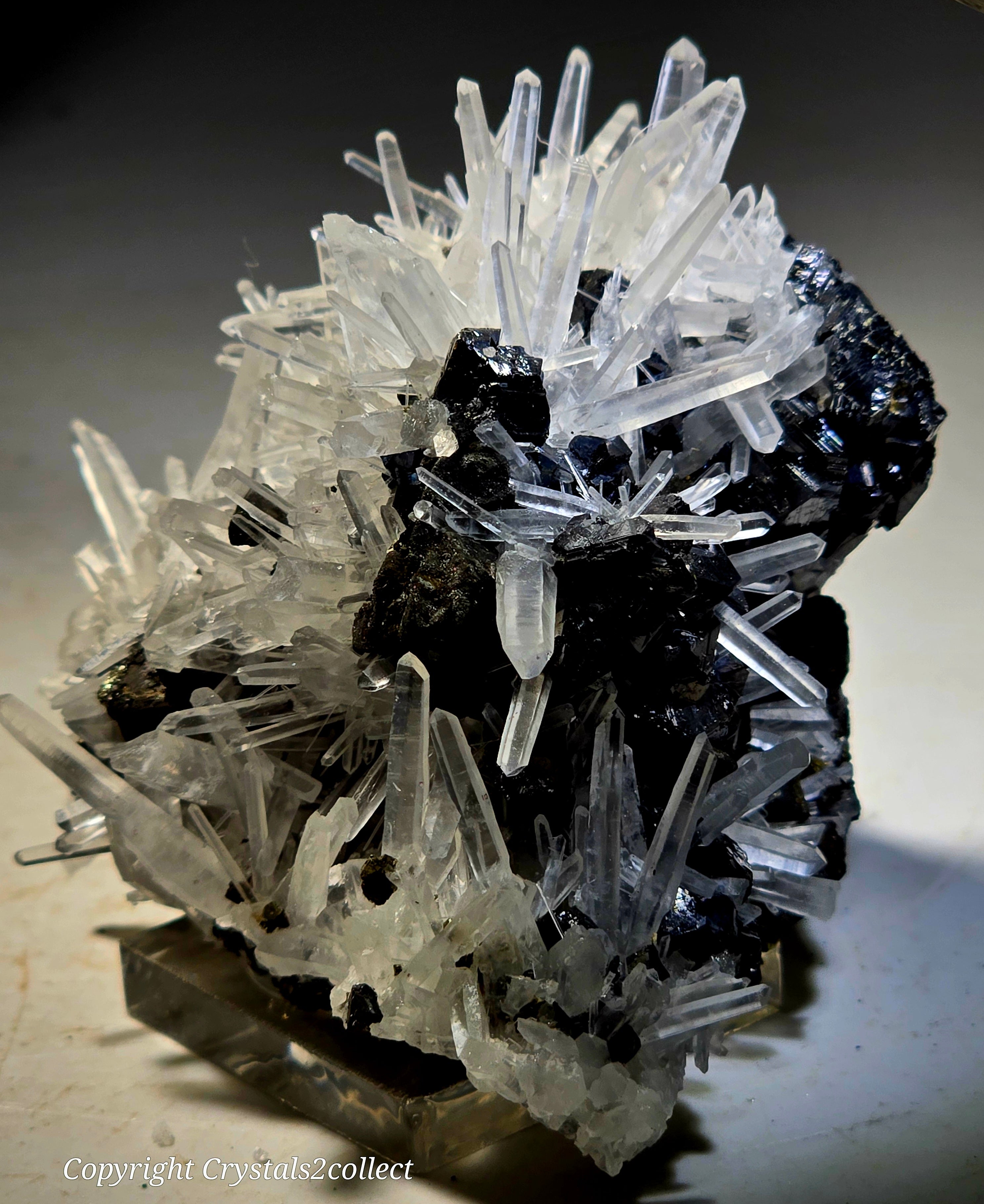SPHALERITE, GALENA with QUARTZ (small cabinet)