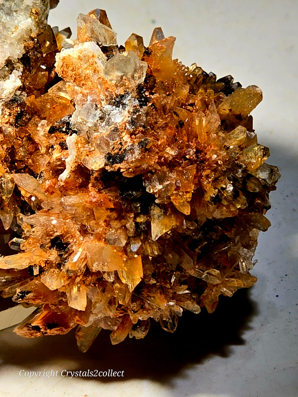 CREEDITE with FLUORITE (small cabinet)