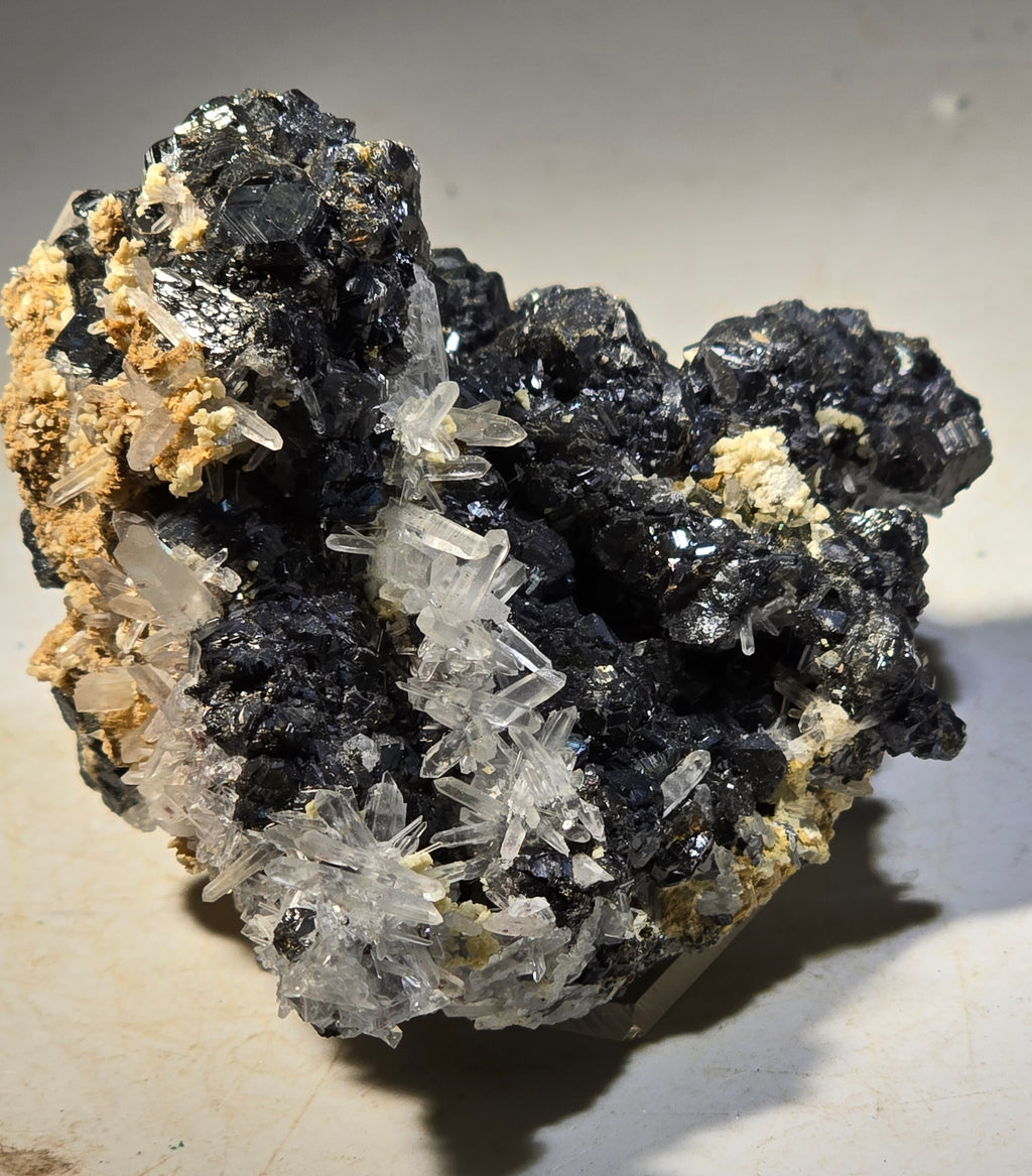 SPHALERITE with QUARTZ (small cabinet)