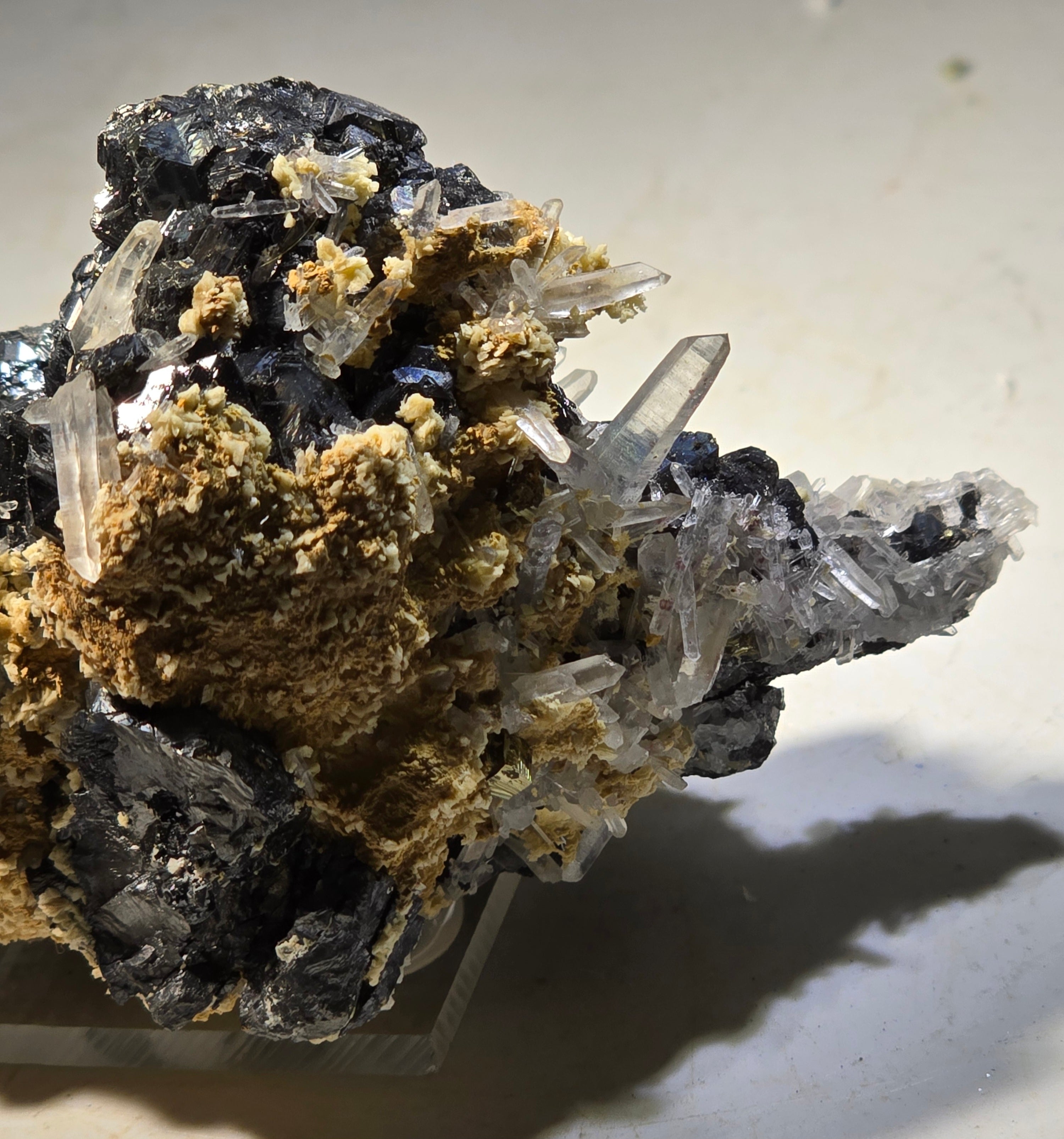 SPHALERITE with QUARTZ (small cabinet)
