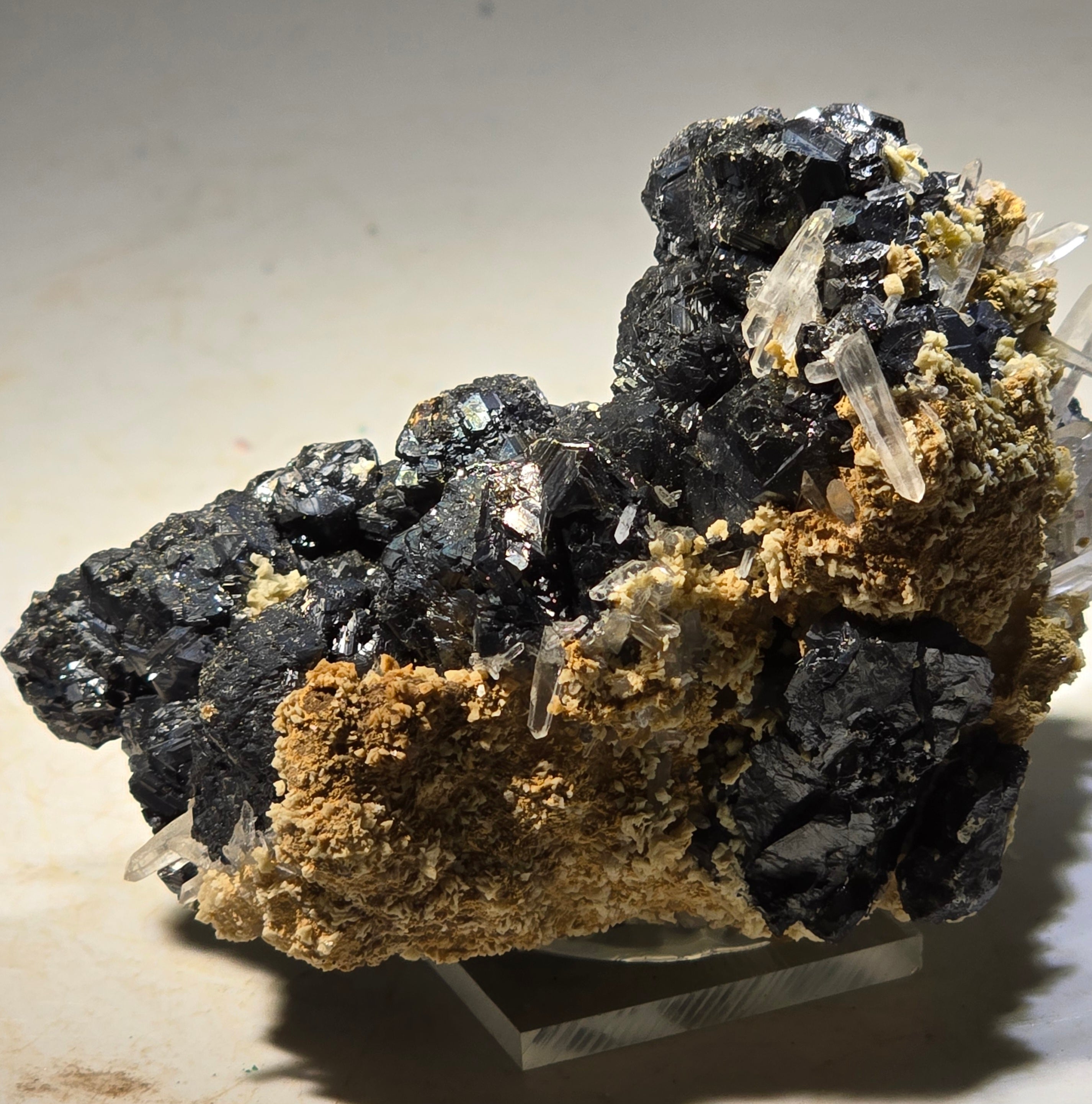 SPHALERITE with QUARTZ (small cabinet)