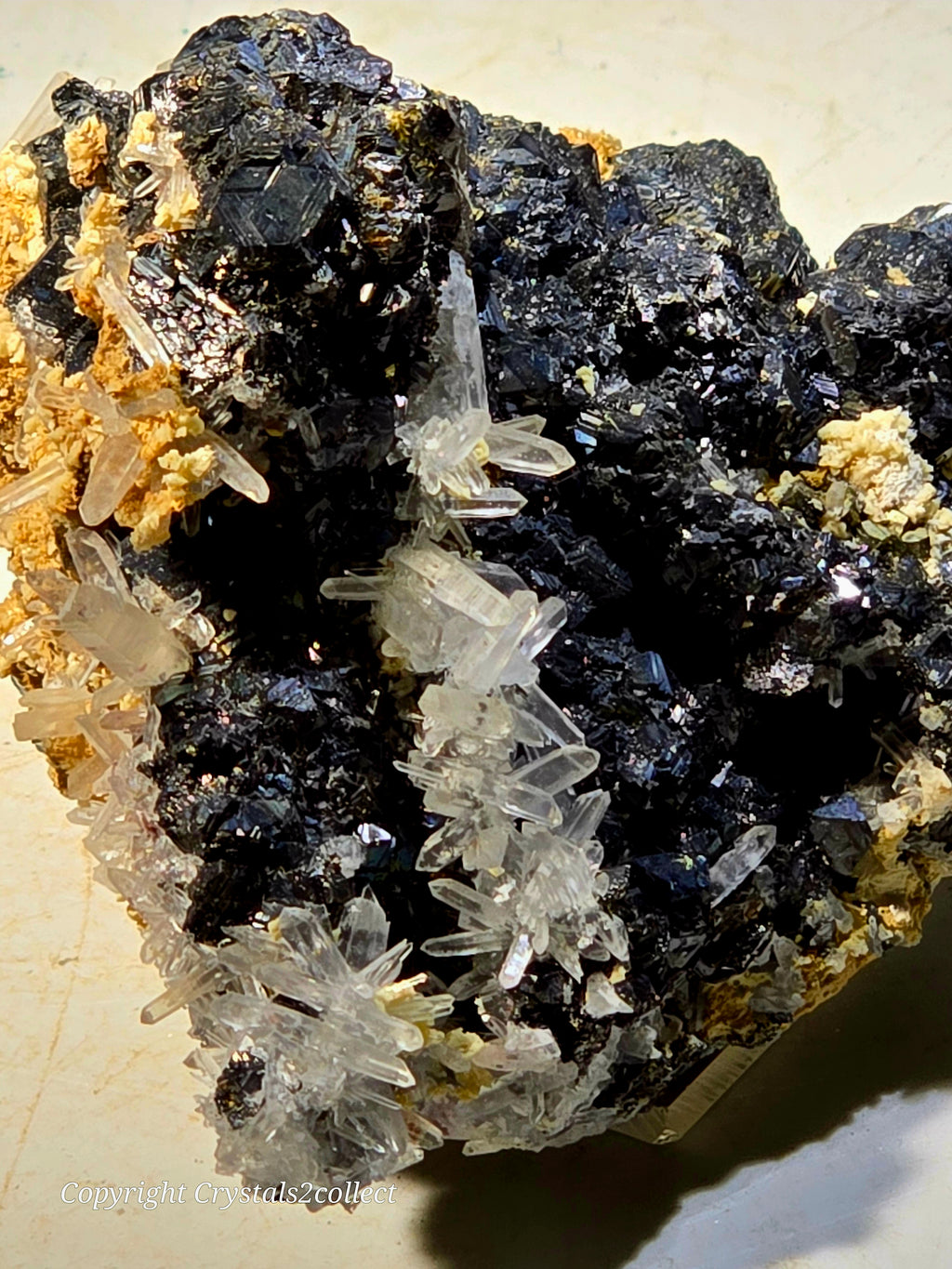SPHALERITE with QUARTZ (small cabinet)