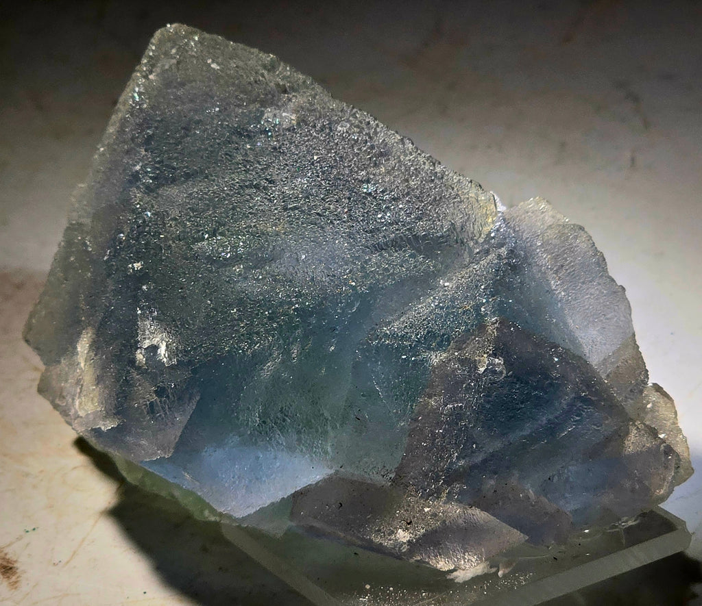 FLUORITE "FROSTED" BLUE (small cabinet)