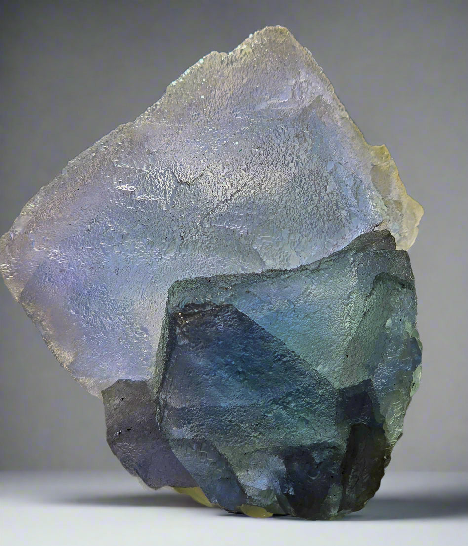 FLUORITE "FROSTED" BLUE (small cabinet)