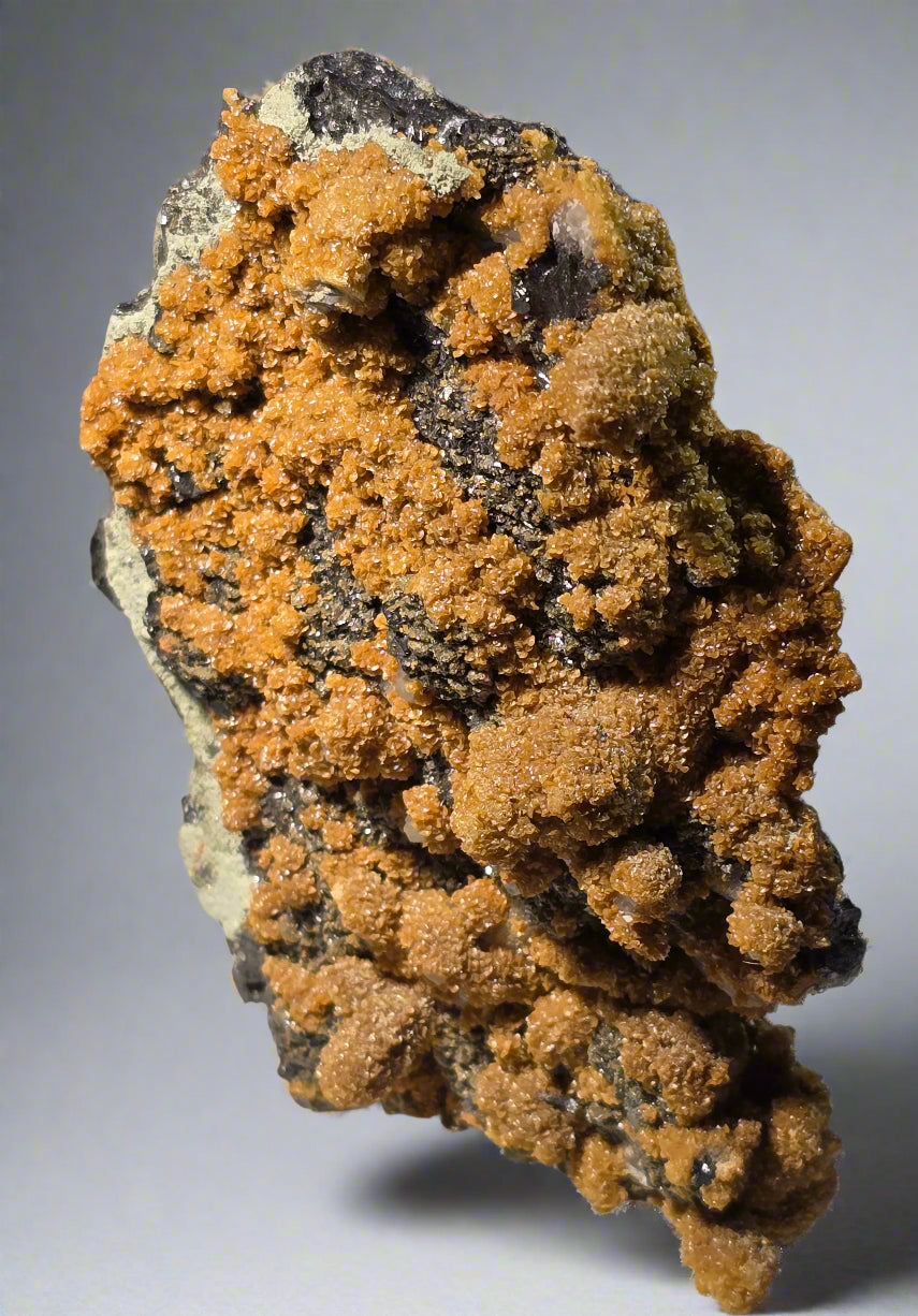 MIMETITE (2 different exhibits) (cabinet), SPHALERITE on GALENA (cabinet)
