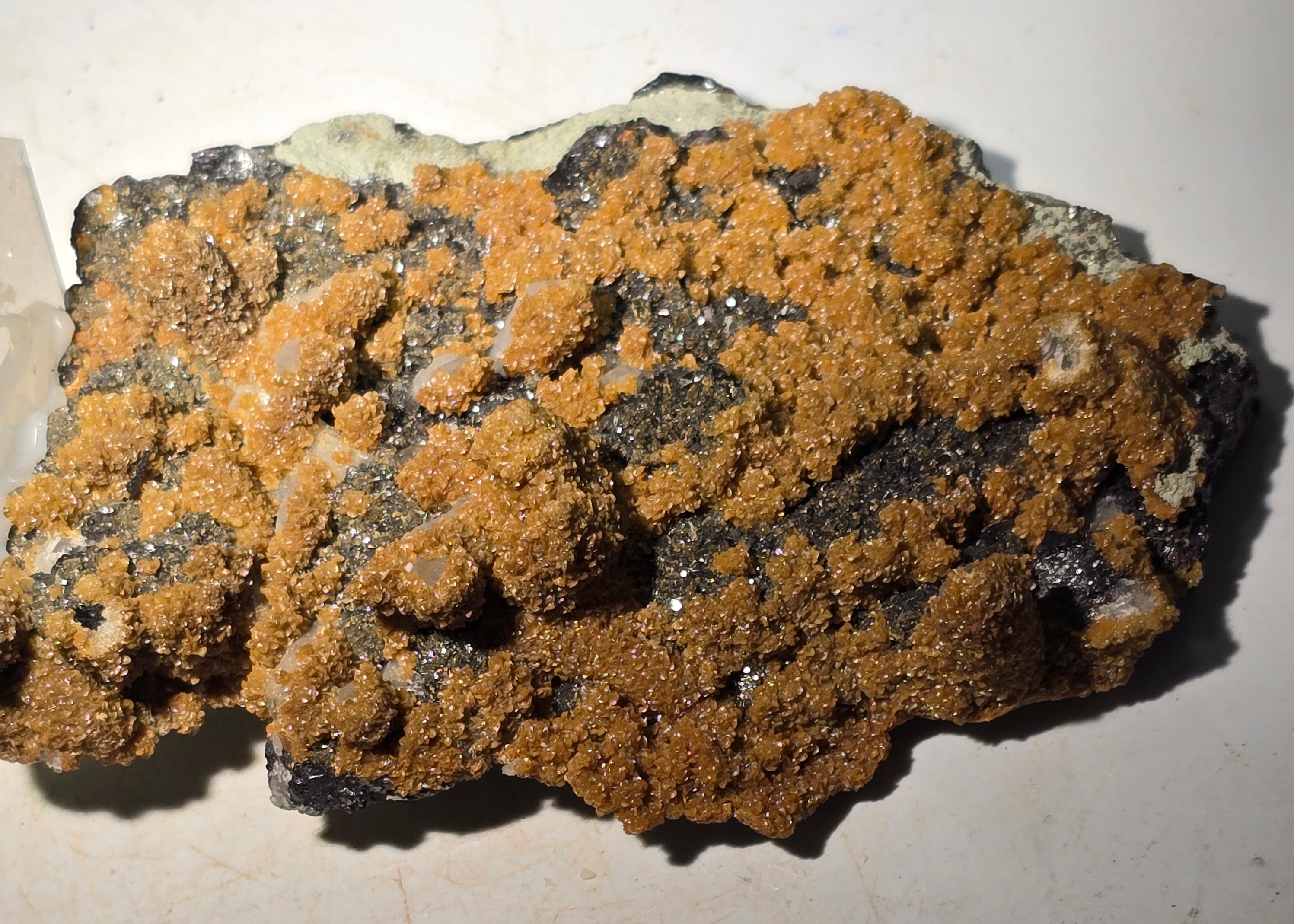 MIMETITE (2 different exhibits) (cabinet), SPHALERITE on GALENA (cabinet)
