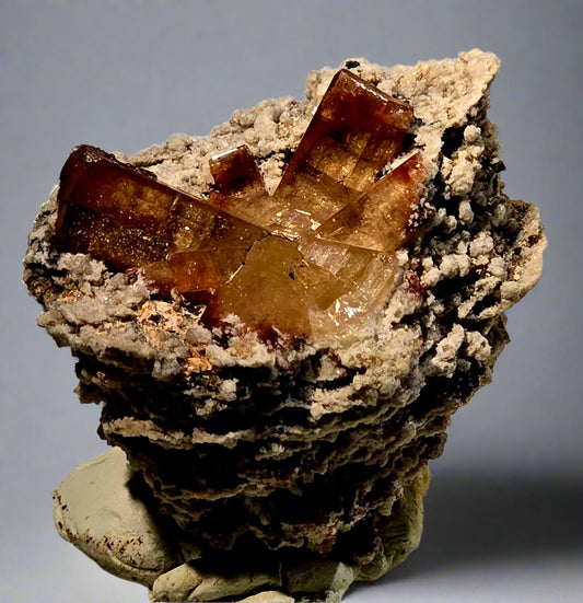 TOPAZ imperial, COLOUR SHERRY, RHYOLITE  (miniature)