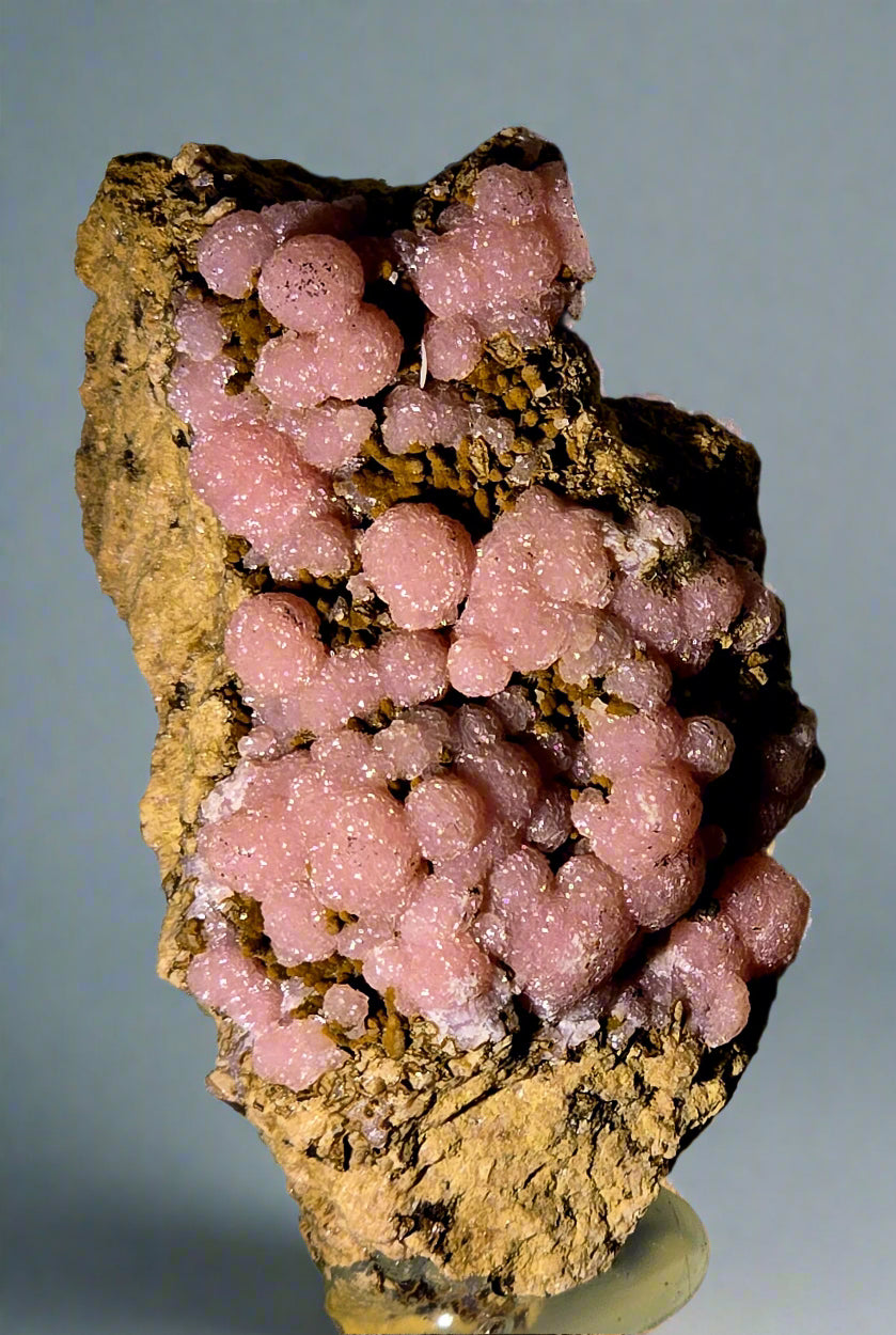 SMITHSONITE PINK (COBALTOAN) with CORONADITE (miniature)