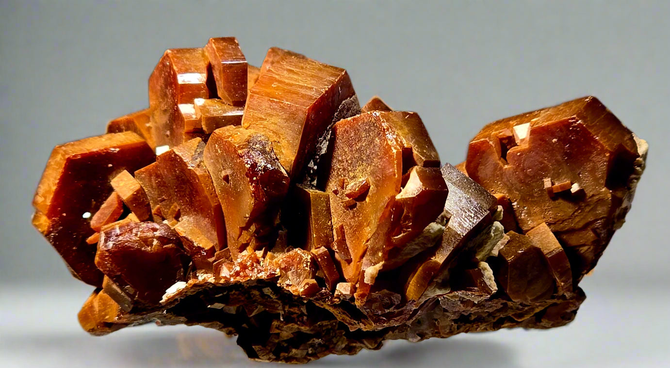 VANADINITE, Mibladen MAROC (miniature) plus grand cristal 15 mm