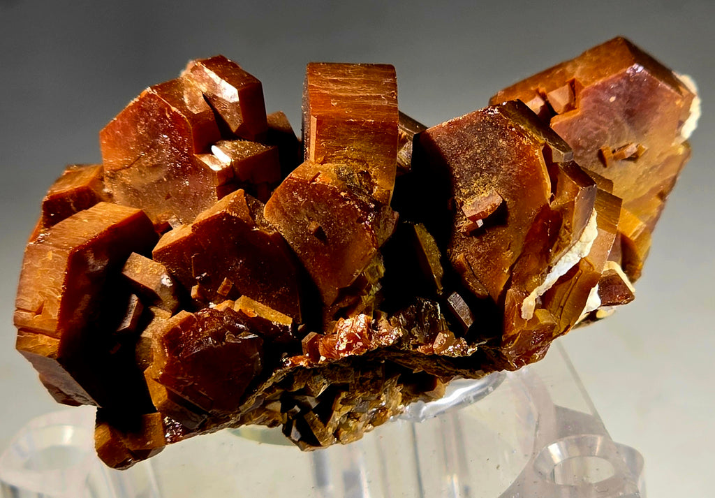 VANADINITE, Mibladen MAROC (miniature) plus grand cristal 15 mm