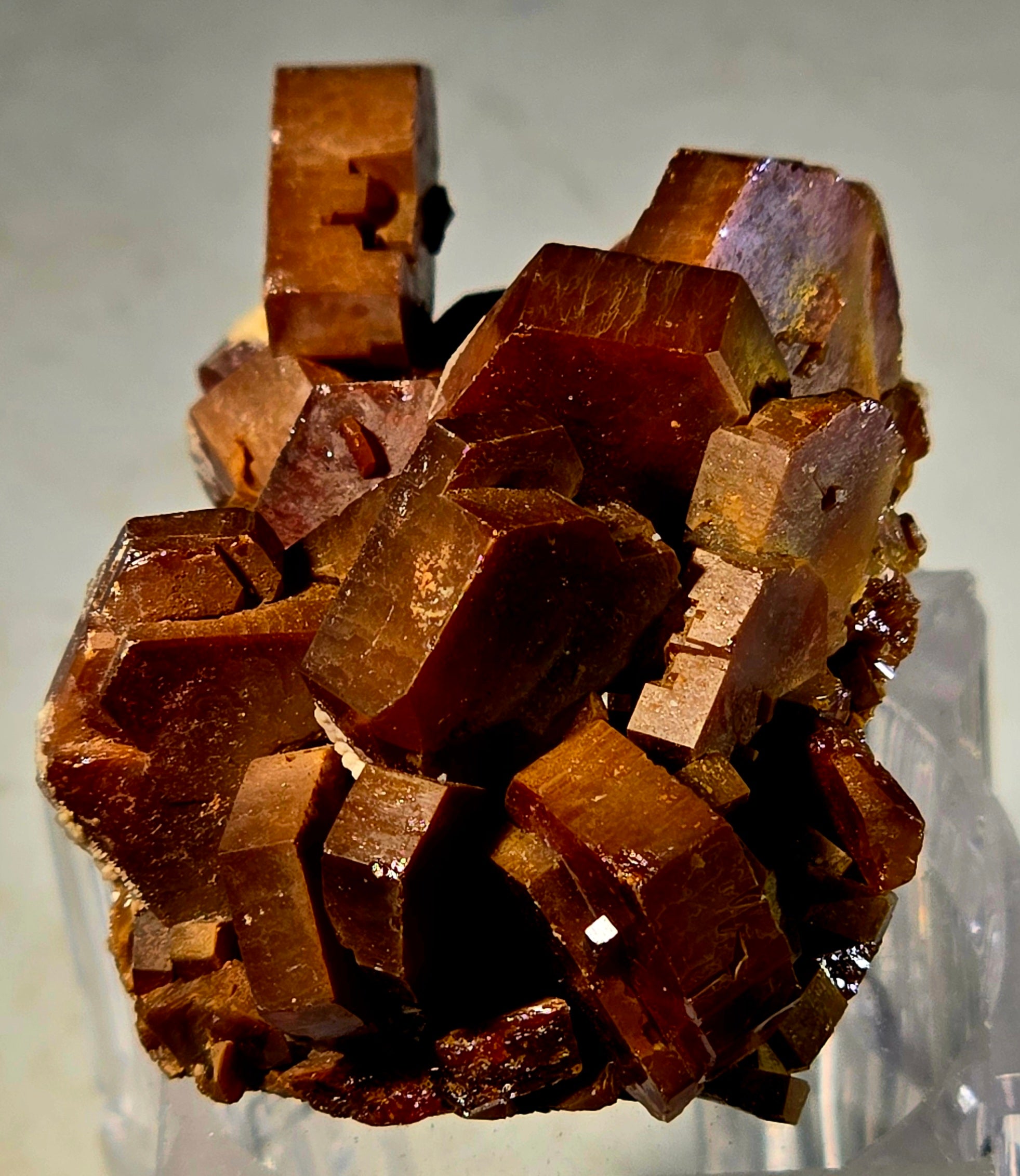 VANADINITE, Mibladen MAROC (miniature) plus grand cristal 15 mm