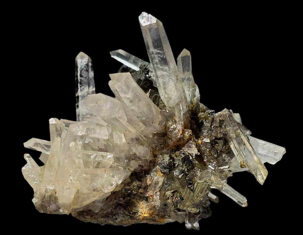 CHALCOPYRITE with QUARTZ  (small cabinet)