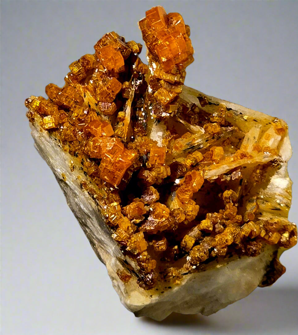 VANADINITE on BARYTE