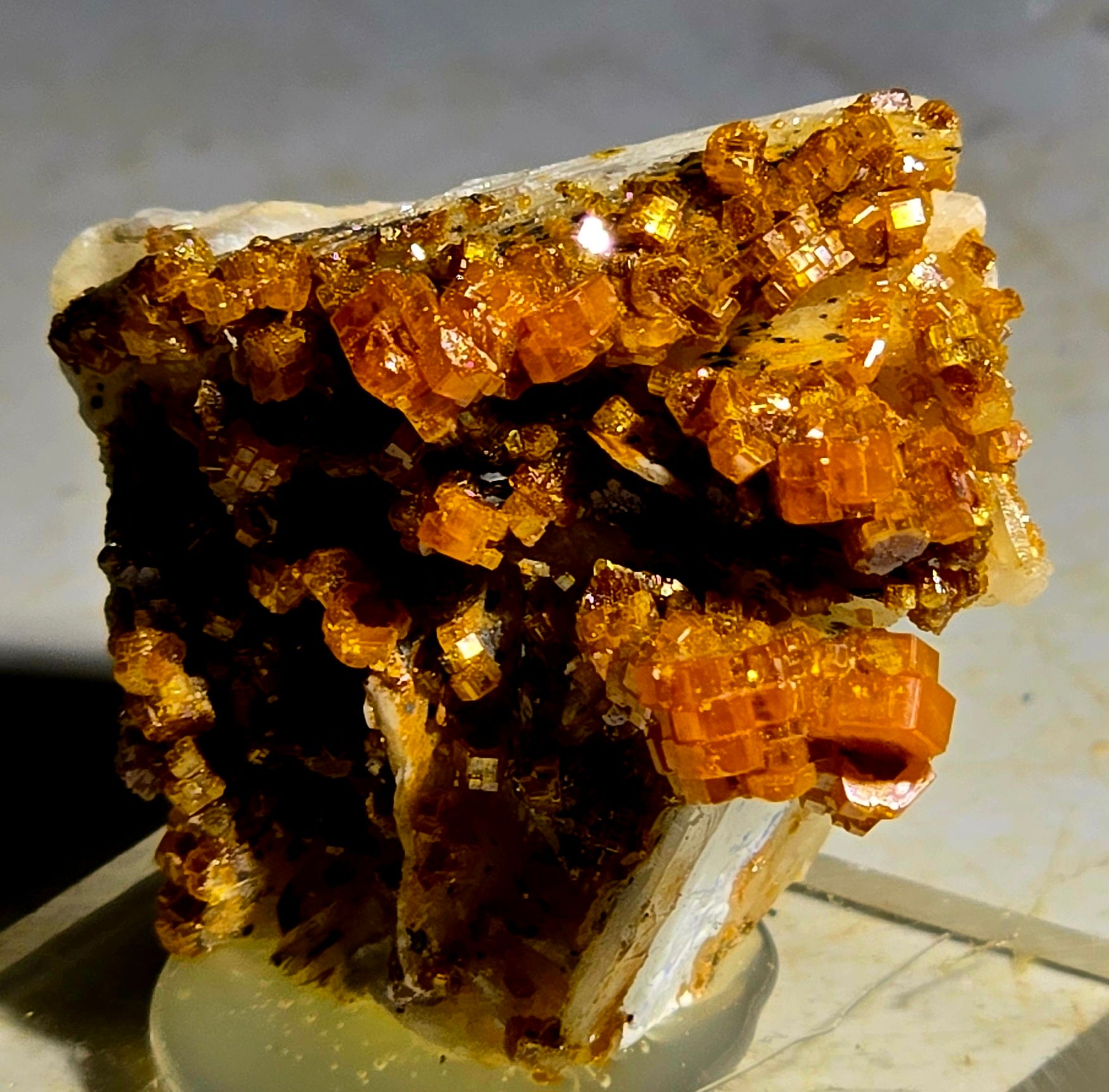 VANADINITE on BARYTE