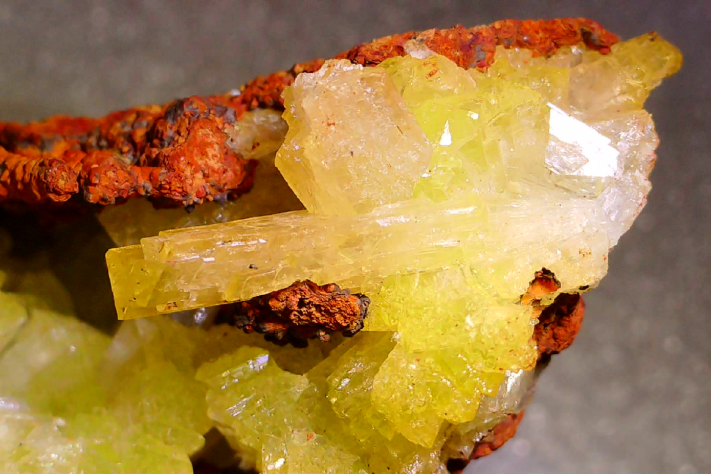 ADAMITE (miniature) VERY RICH IN CRYSTALS
