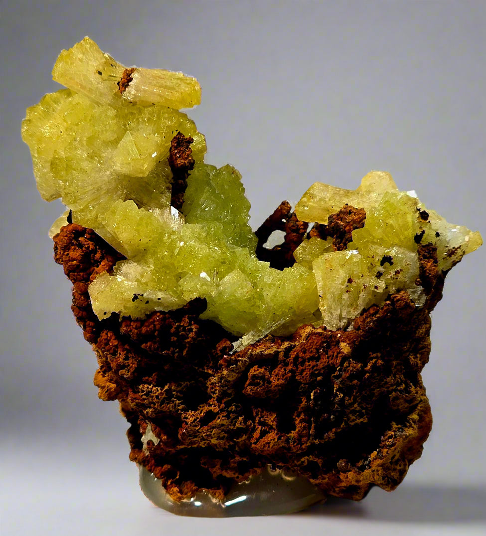 ADAMITE (miniature) VERY RICH IN CRYSTALS