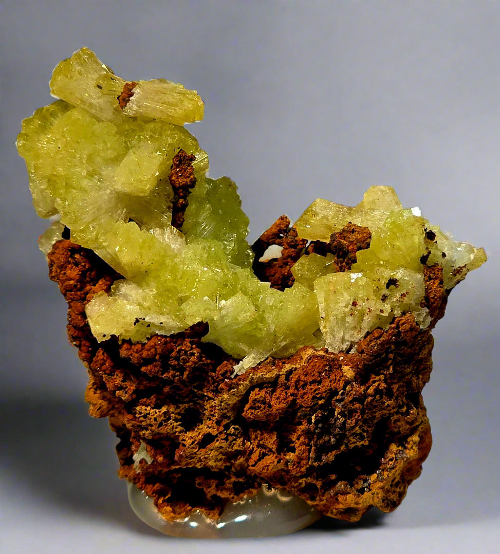 ADAMITE (miniature) VERY RICH IN CRYSTALS