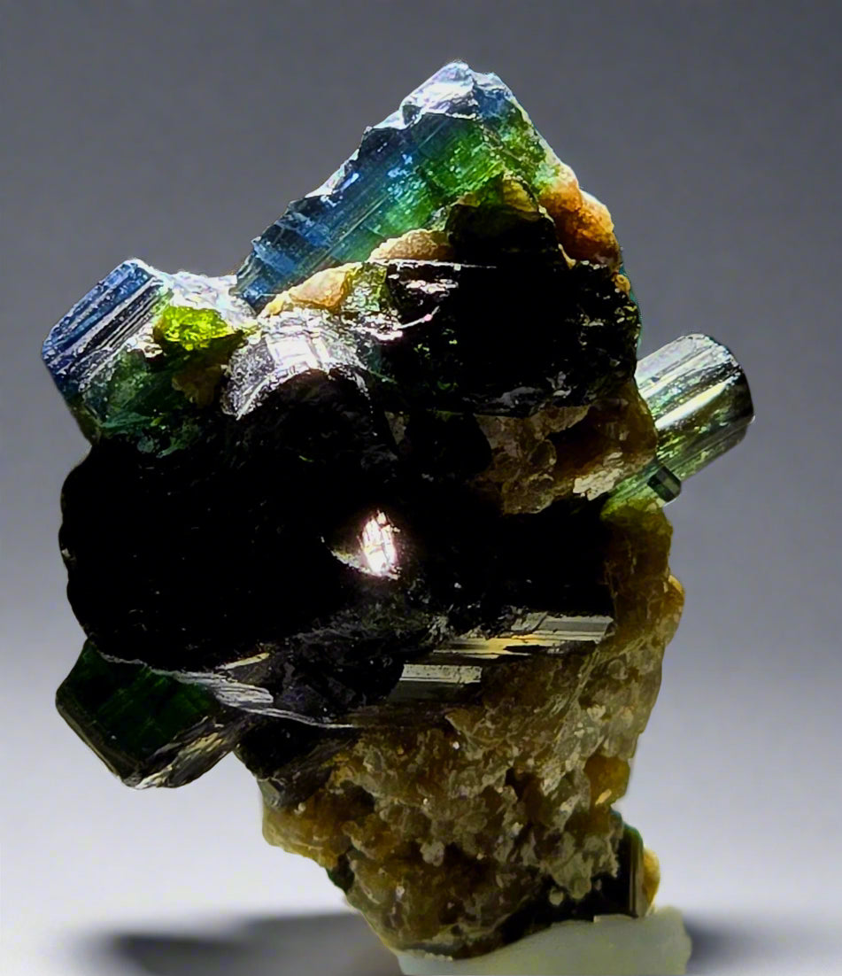TOURMALINE DARK BLUE AND GREEN (miniature)