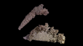 SILVER, Endeavor Mine (Elura Mine) Cobar Robinson Co. NSW Australia (micromounts, 2 pcs 3-5 mm)