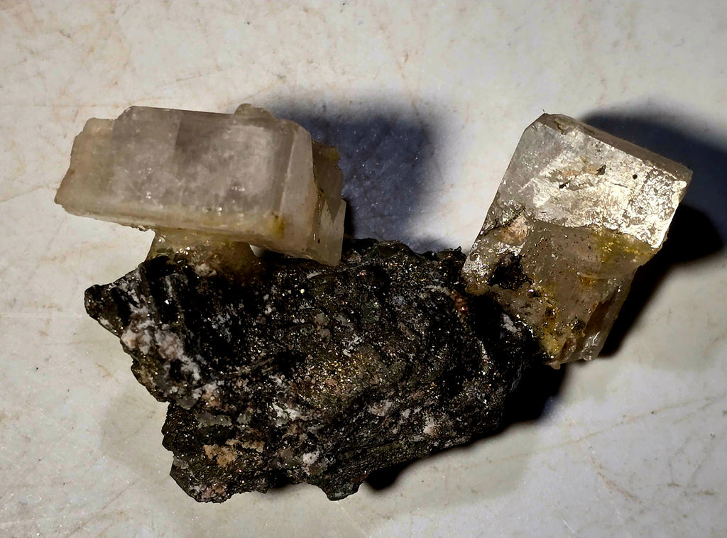 BLÖDITE with HALITE (miniature)
