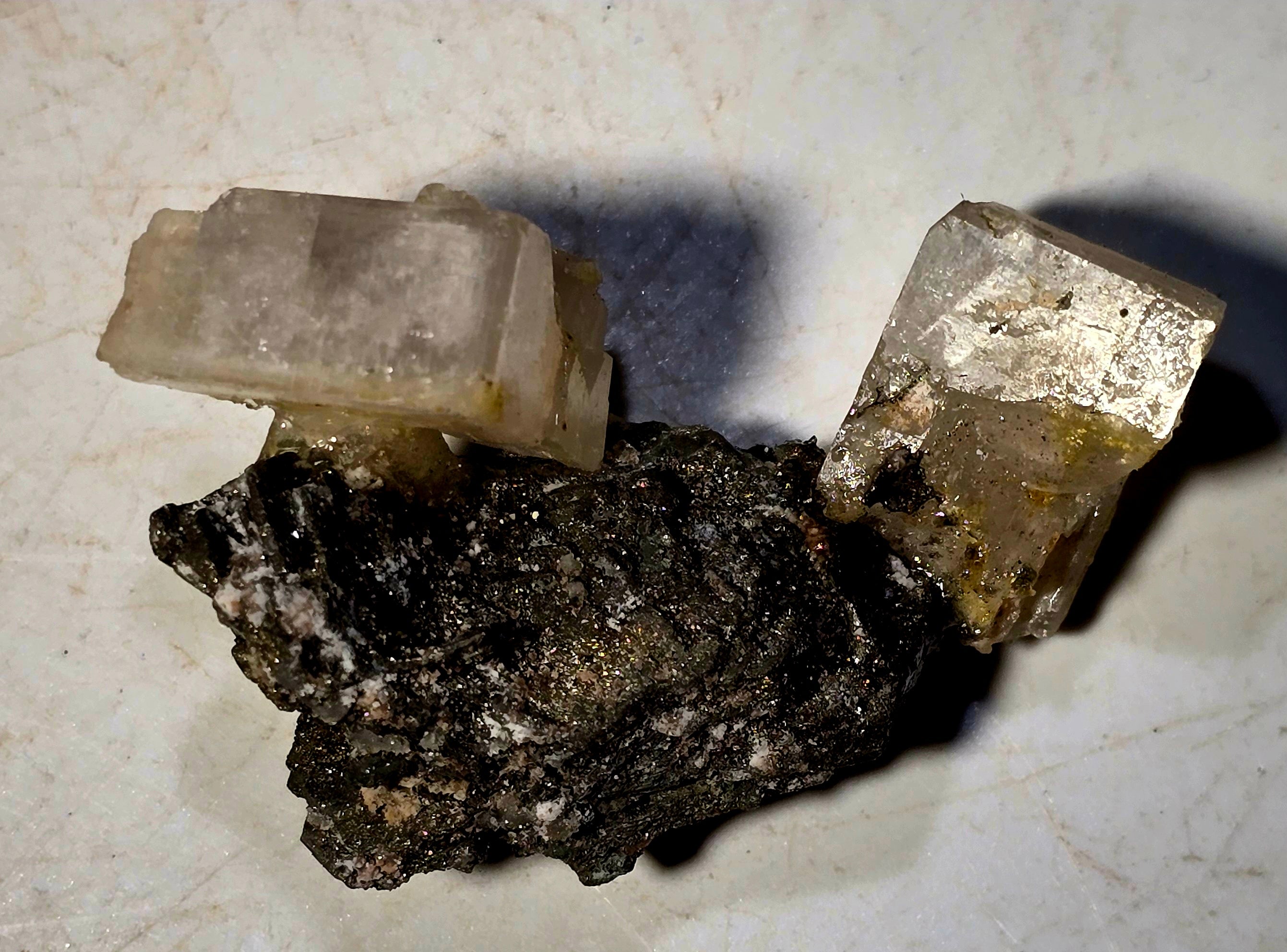 BLÖDITE with HALITE (miniature)