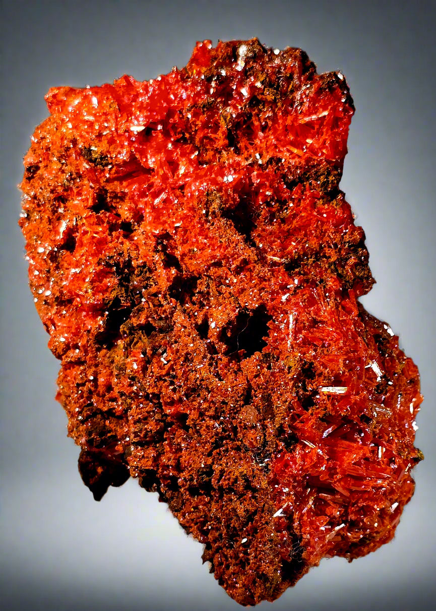CROCOITE, MINE DE PLOMB ROUGE, TASMANIE (petite armoire)