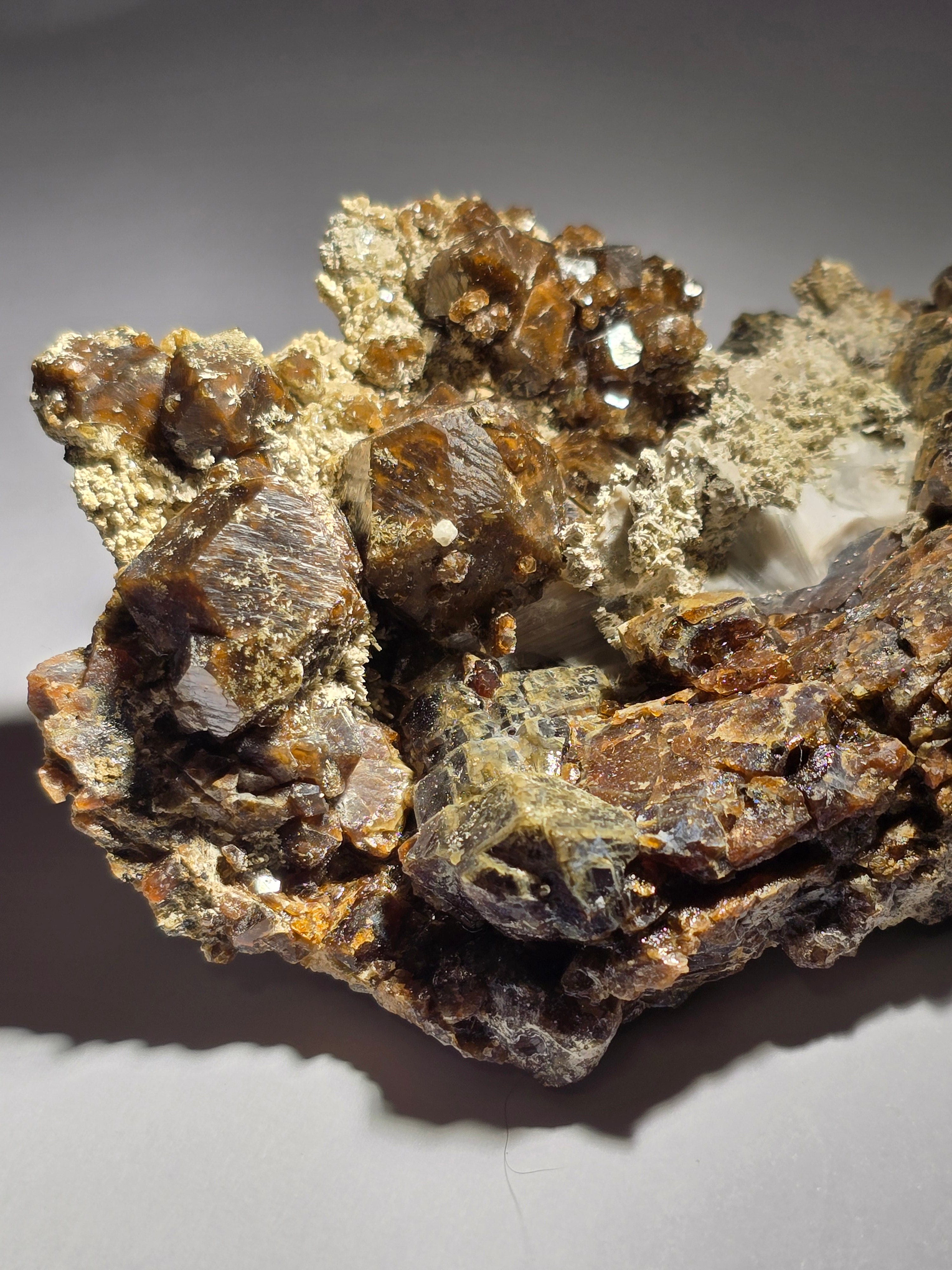ANDRADITE with ACTINOLITE (cabinet)