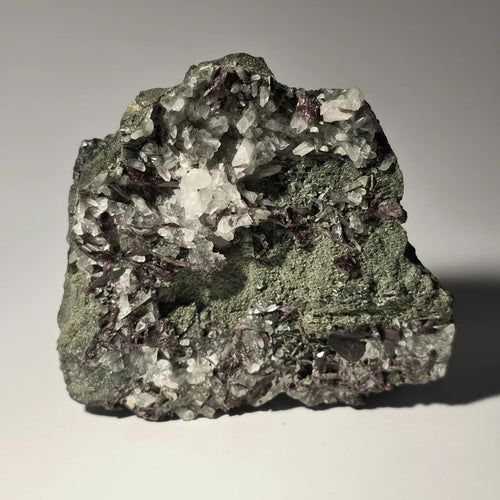 Quartz with Hematite on Matrix, classic mineral specimen for collectors