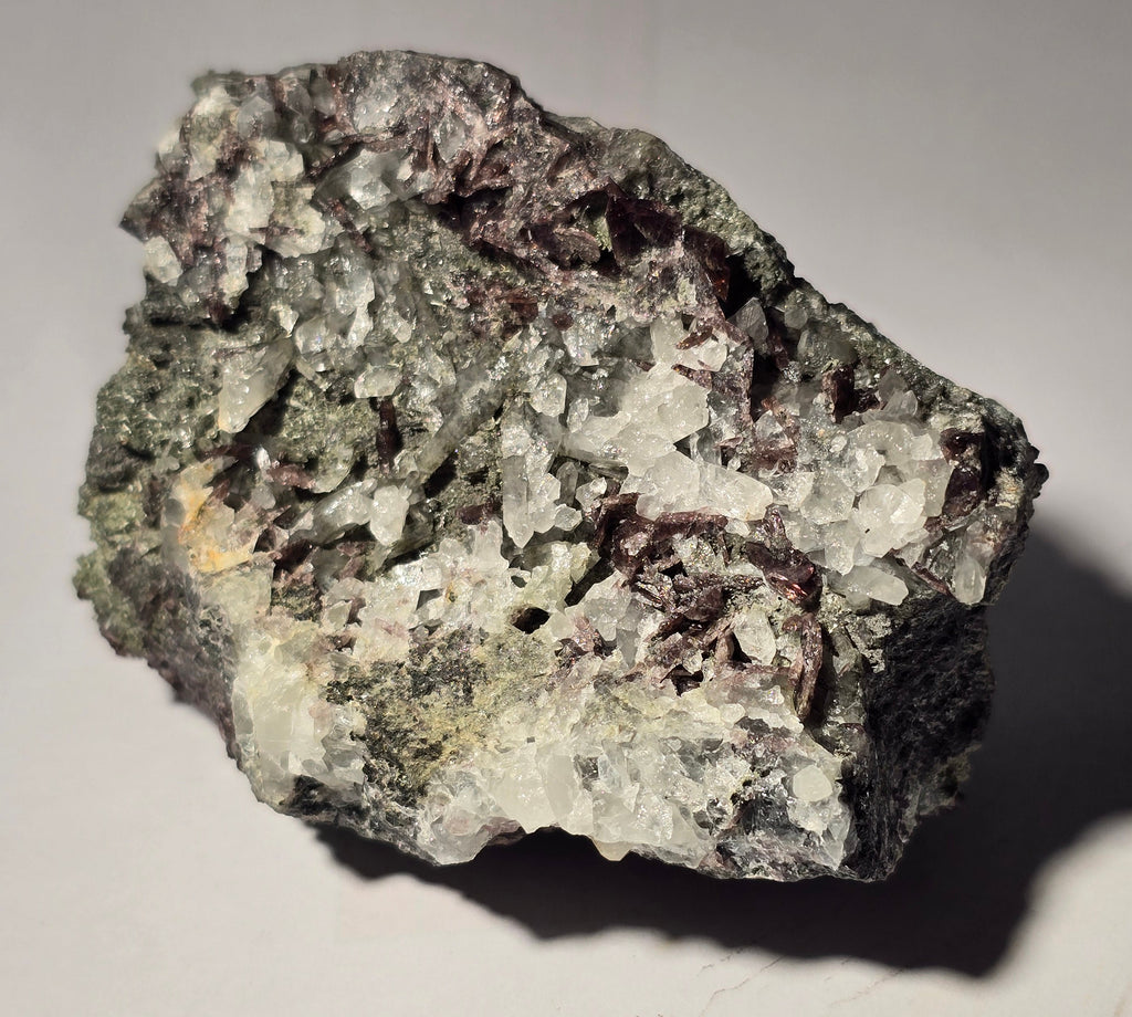 AXINITE (-Fe) - FERROAXINITE , ACTINOLITE, QUARTZ