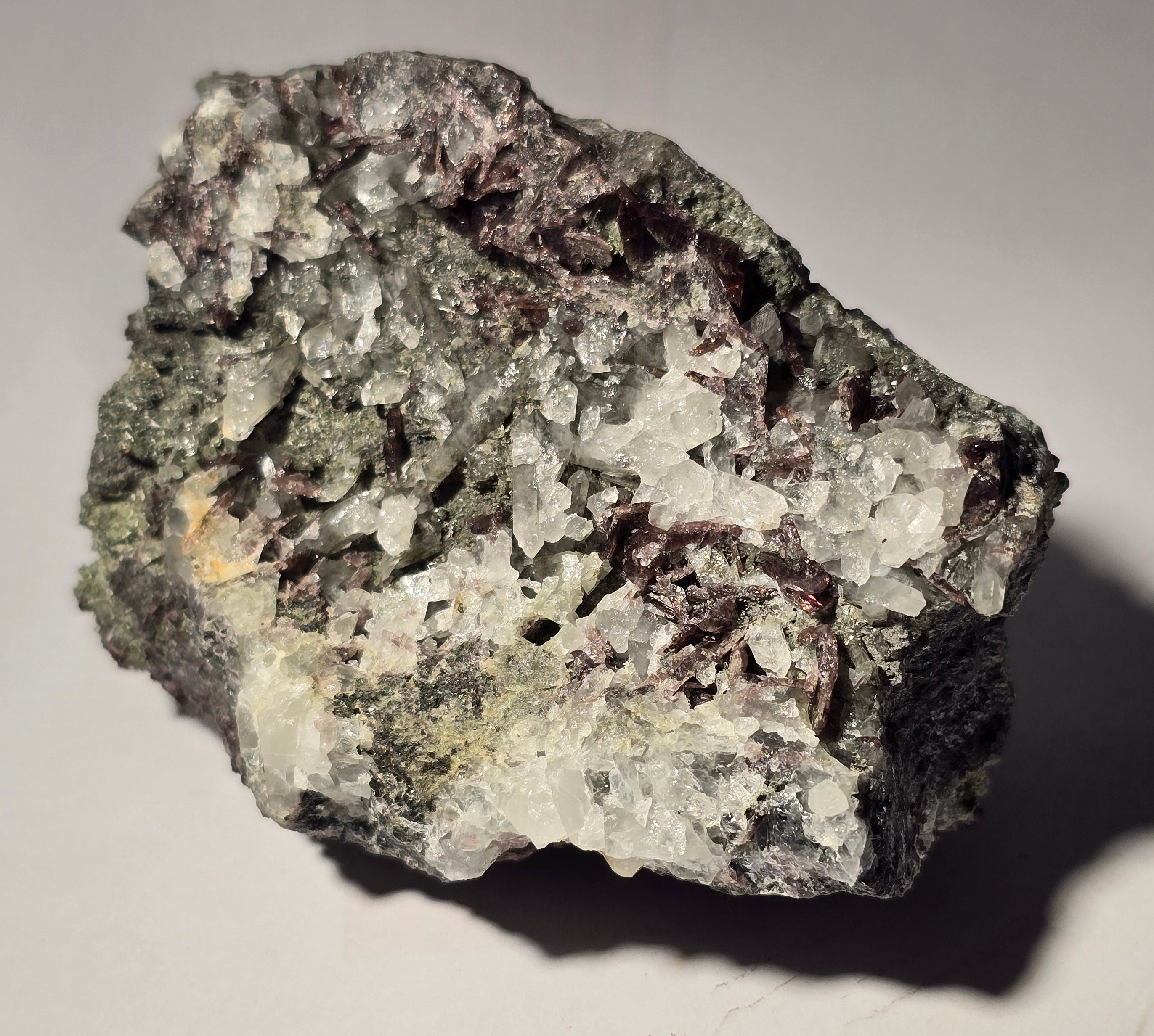 AXINITE (-Fe) - FERROAXINITE , ACTINOLITE, QUARTZ