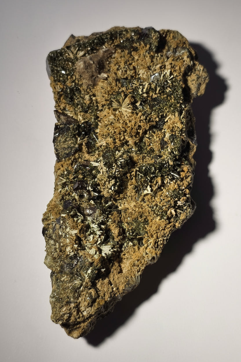 ANDRADITE with ACTINOLITE (cabinet)