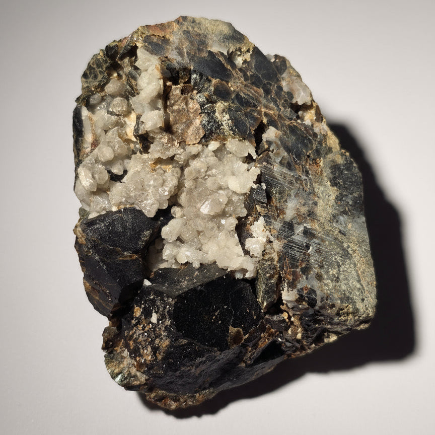 ANDRADITE with QUARTZ (small cabinet)