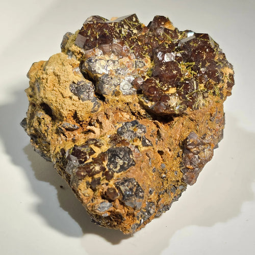 Sphalerite with Pyrite & Galena on matrix, classic mineral specimen for collectors
